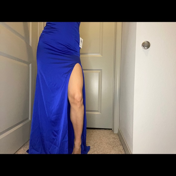 Formal Blue Dress - Picture 3 of 4